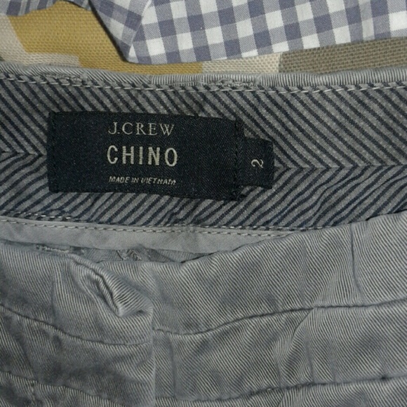 2 Pair of J. Crew Chino Shorts Size 2 Gingham - Picture 5 of 7